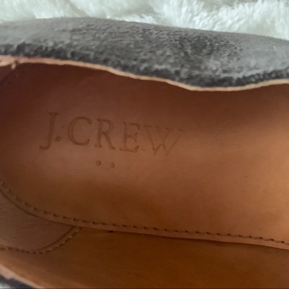 J.Crew Factory Gray Suede Leather Loafers Sz 7 - Picture 3 of 12